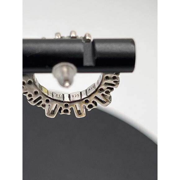 Pandora ALE Baguette CZ Ice Cube Wreath In 925 Sterling‎ Silver Earrings - Picture 5 of 8